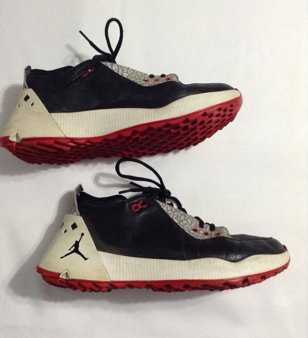 Nike Air Jordan ADG 2 Black Cement Golf Shoes Men's Size 9 Spikeless CT7812-001